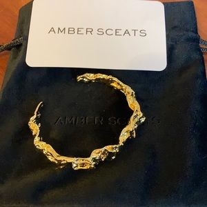 Gold plated cuff bracelet